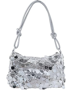 MakeMeChic Women's Sparkly Sequin Crossbody Purse Evening Clutch Handbag Bag Knot Zipper Y2k Purs... | Amazon (US)