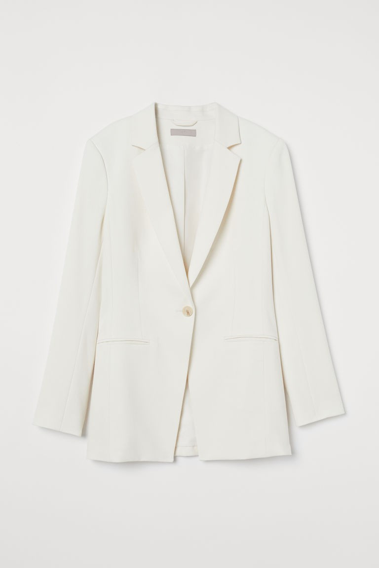 H & M - Fitted Blazer - White | H&M (US + CA)