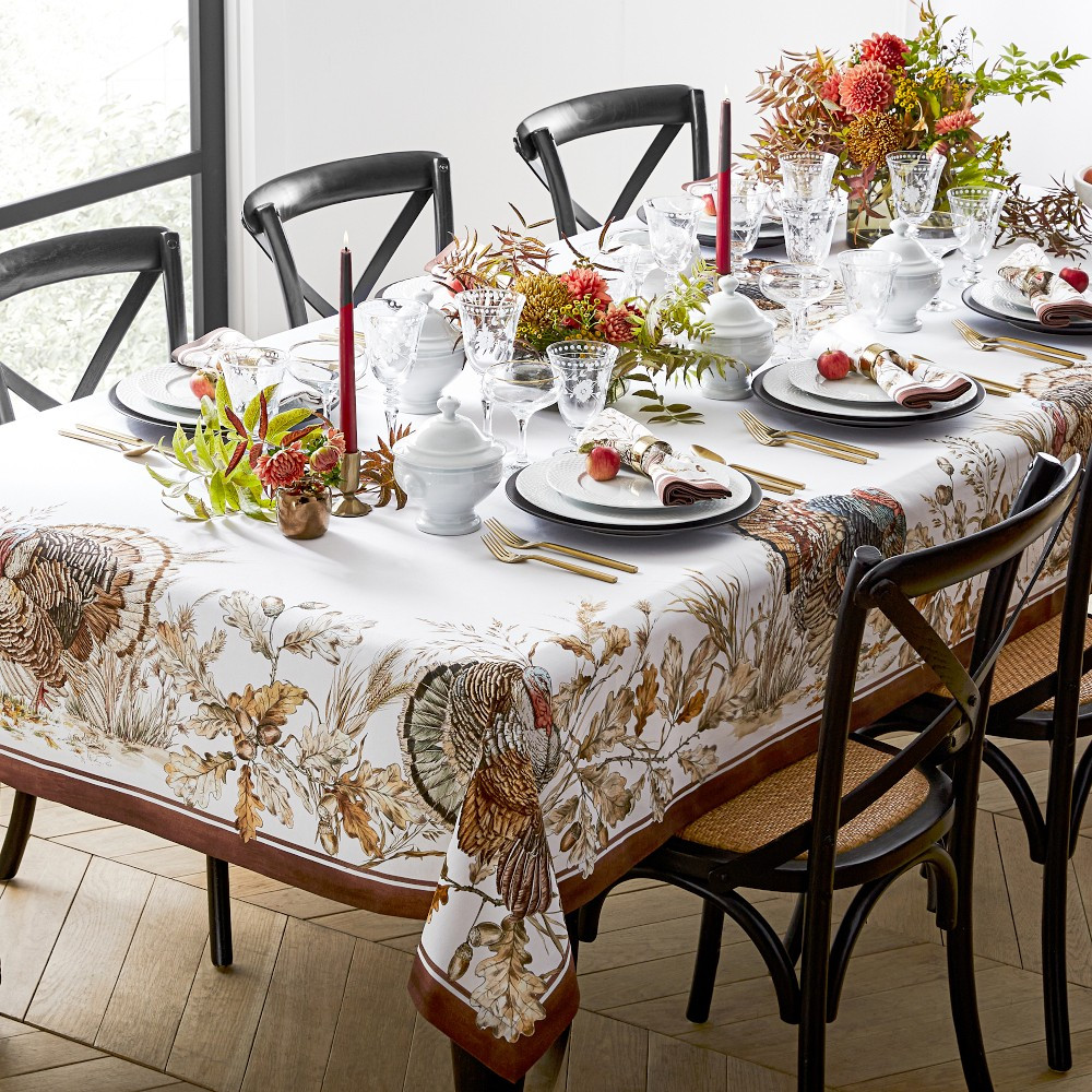 Plymouth Turkey Tablecloth | Williams-Sonoma