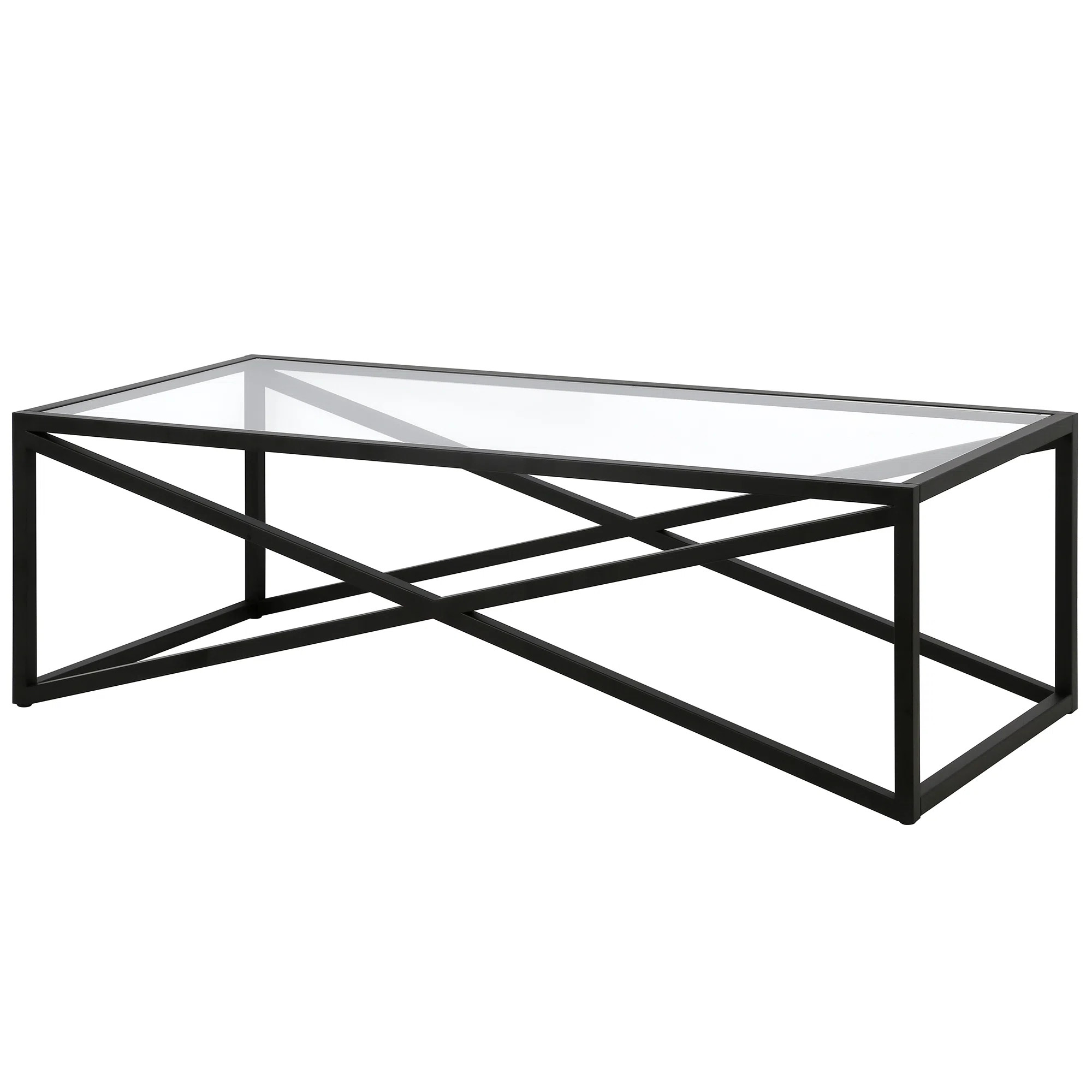 Mercer41 Calix Glass And Steel Coffee Table & Reviews | Wayfair | Wayfair North America