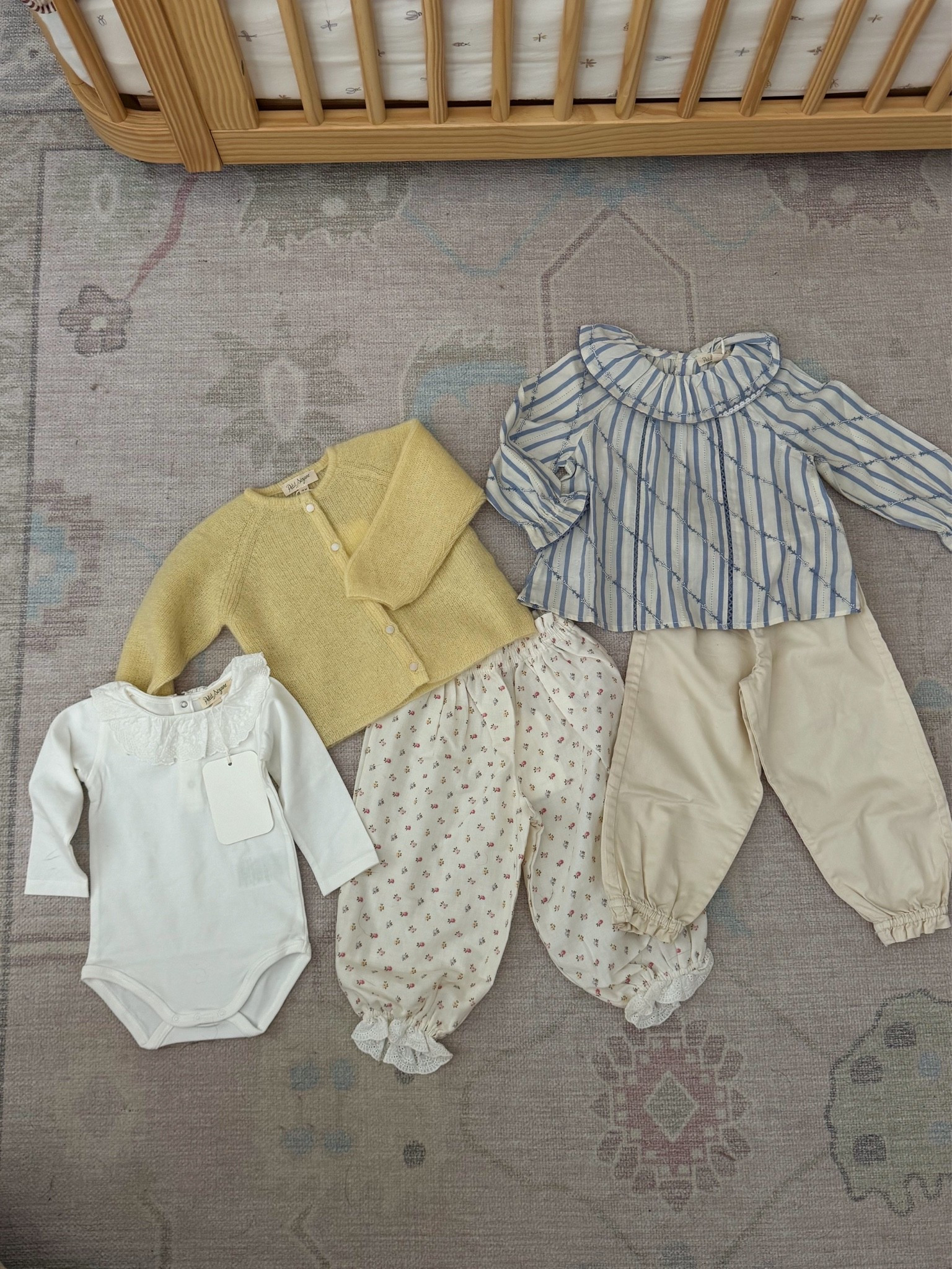 the cutest toddler girl fall pieces🍂 love these balloon leg pants, striped blouse, yellow knit cardigan sweater and long sleeve onesie!

#LTKootd #LTKBaby #LTKKids