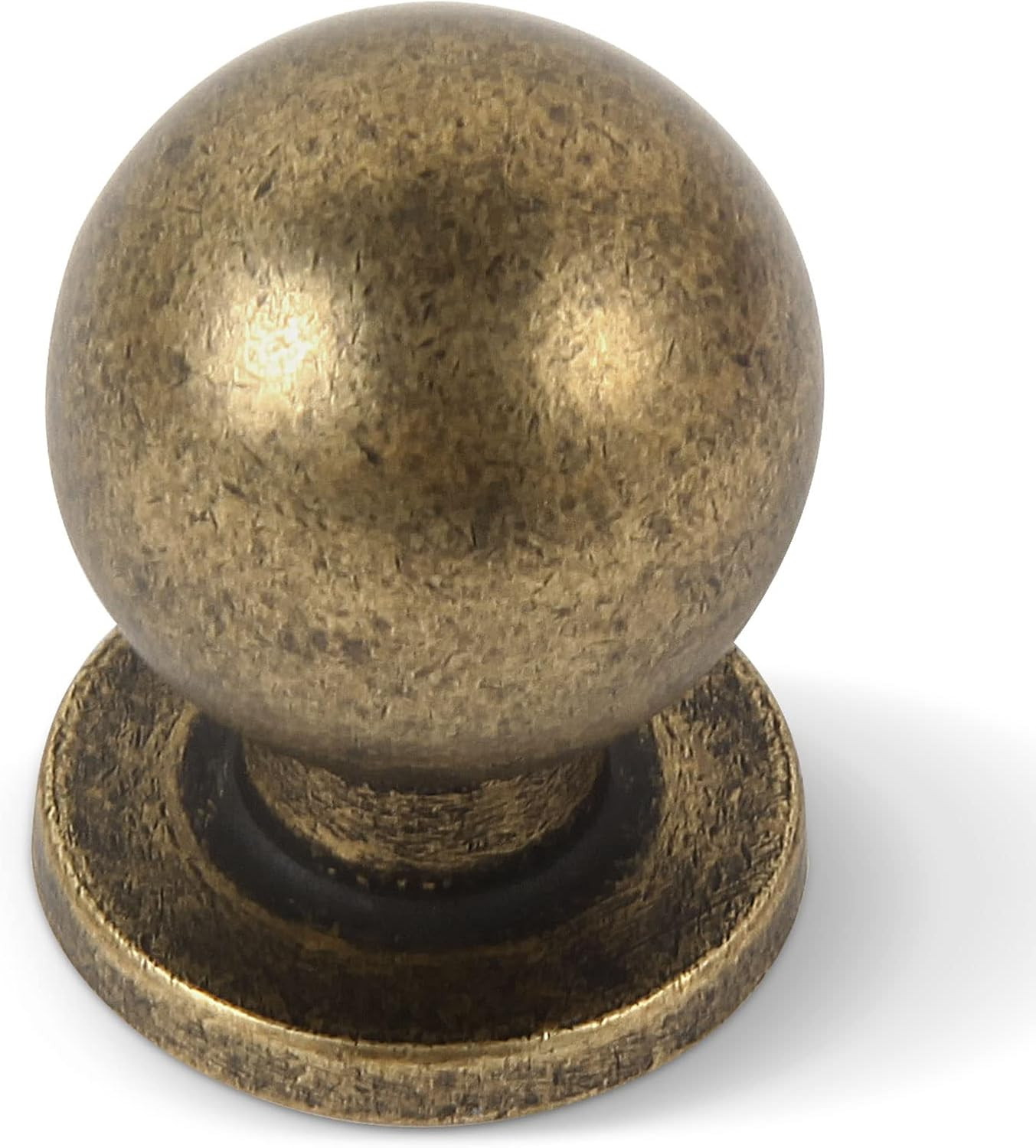 Khtumewrae Antique Brass Cabinet knobs,8 Pack 1inch Kitchen Cabinet knobs Ball Dresser knobs Vint... | Amazon (US)