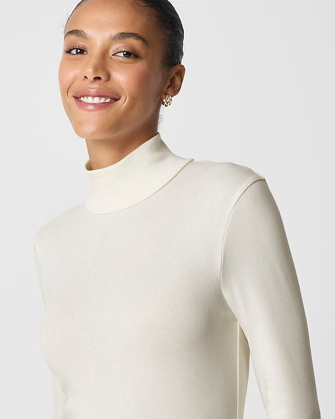 Long-sleeve everyday mockneck tee | J.Crew Factory