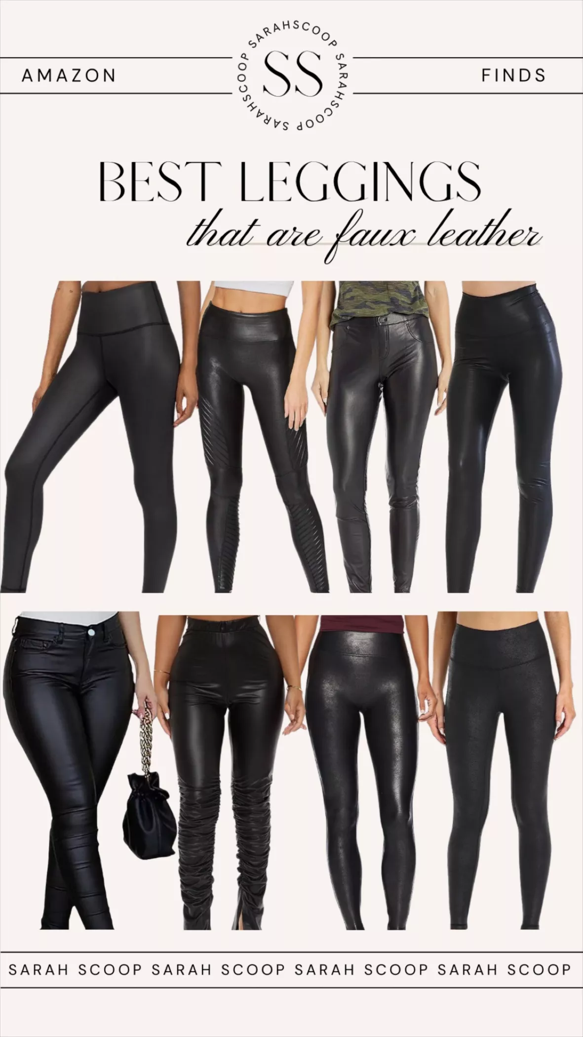 SPANX Leggings for Women Faux Leather Leggings (Regular and Plus Sizes)