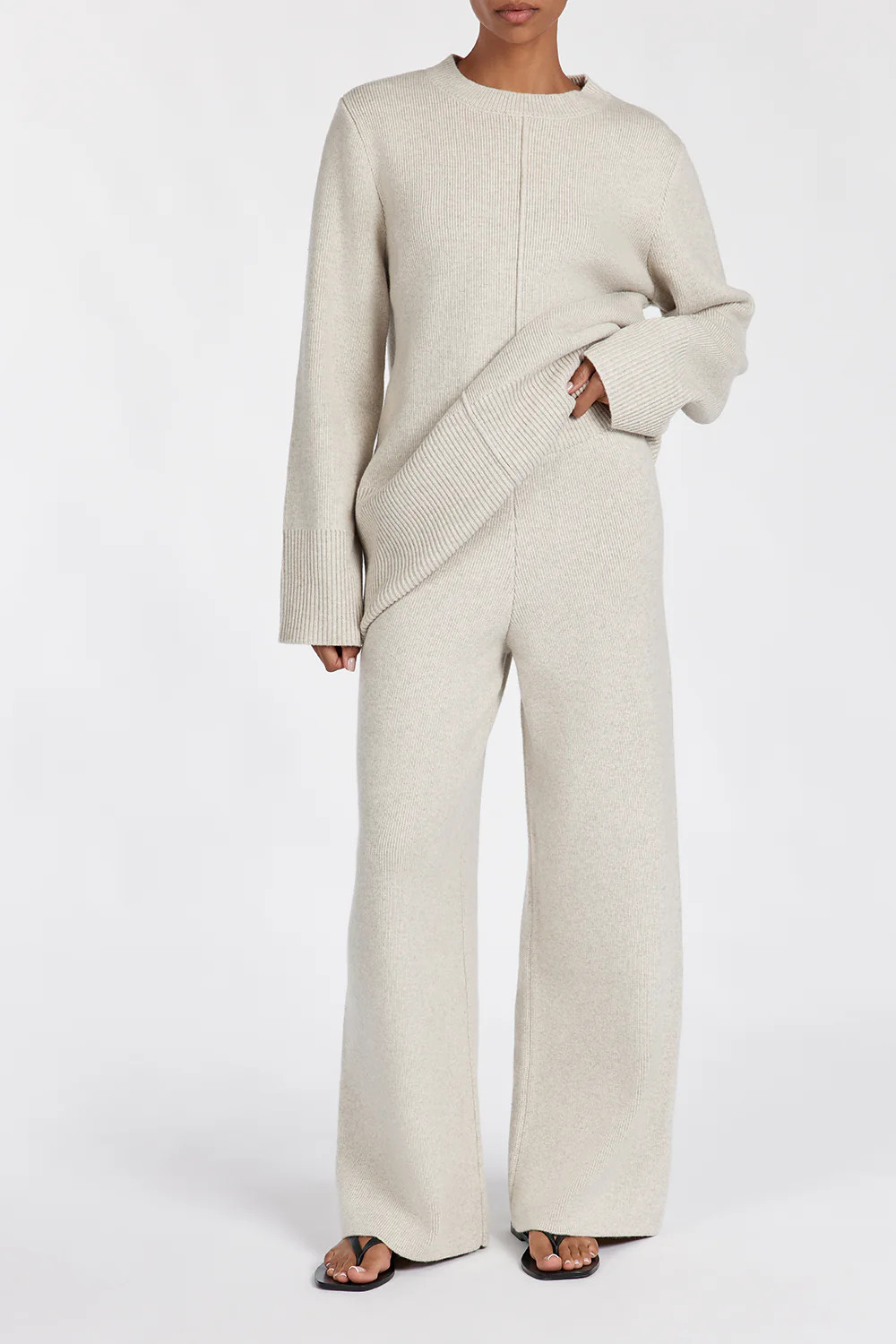 CLEMENCE OAT MARLE KNIT PANT | DISSH