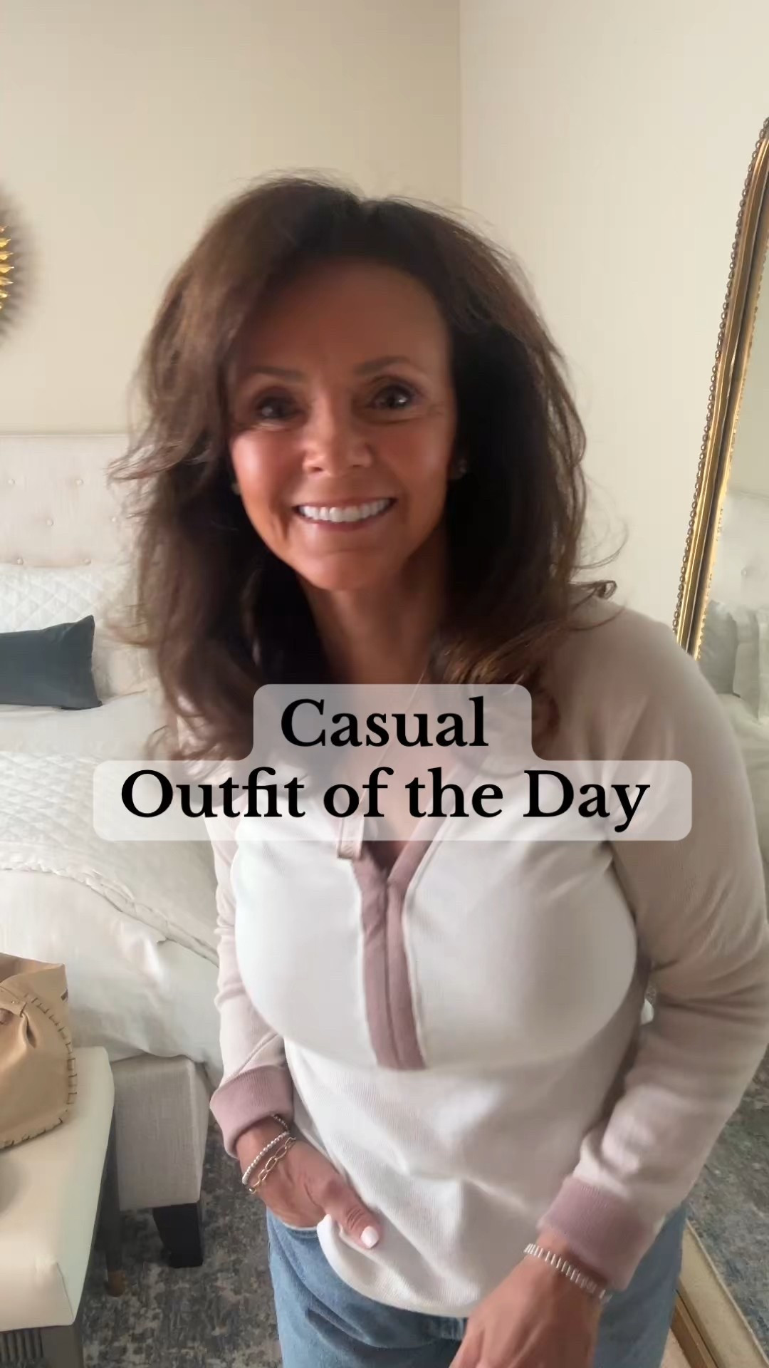 Casual fall outfit of the day 
🤍New long sleeve top (I sized up to a small)
🤍Wide leg denim
🤍Leather handbag
🤍Reversible belt 
🤍Neutral sneakers ( I sized up half size to 6.5)
kimbentley, 


#LTKItBag #LTKOver40 #LTKShoeCrush