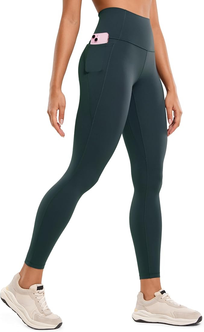 CRZ YOGA Womens Butterluxe Workout Leggings 25 Inches - High Waisted Gym Yoga Pants with Pockets ... | Amazon (US)