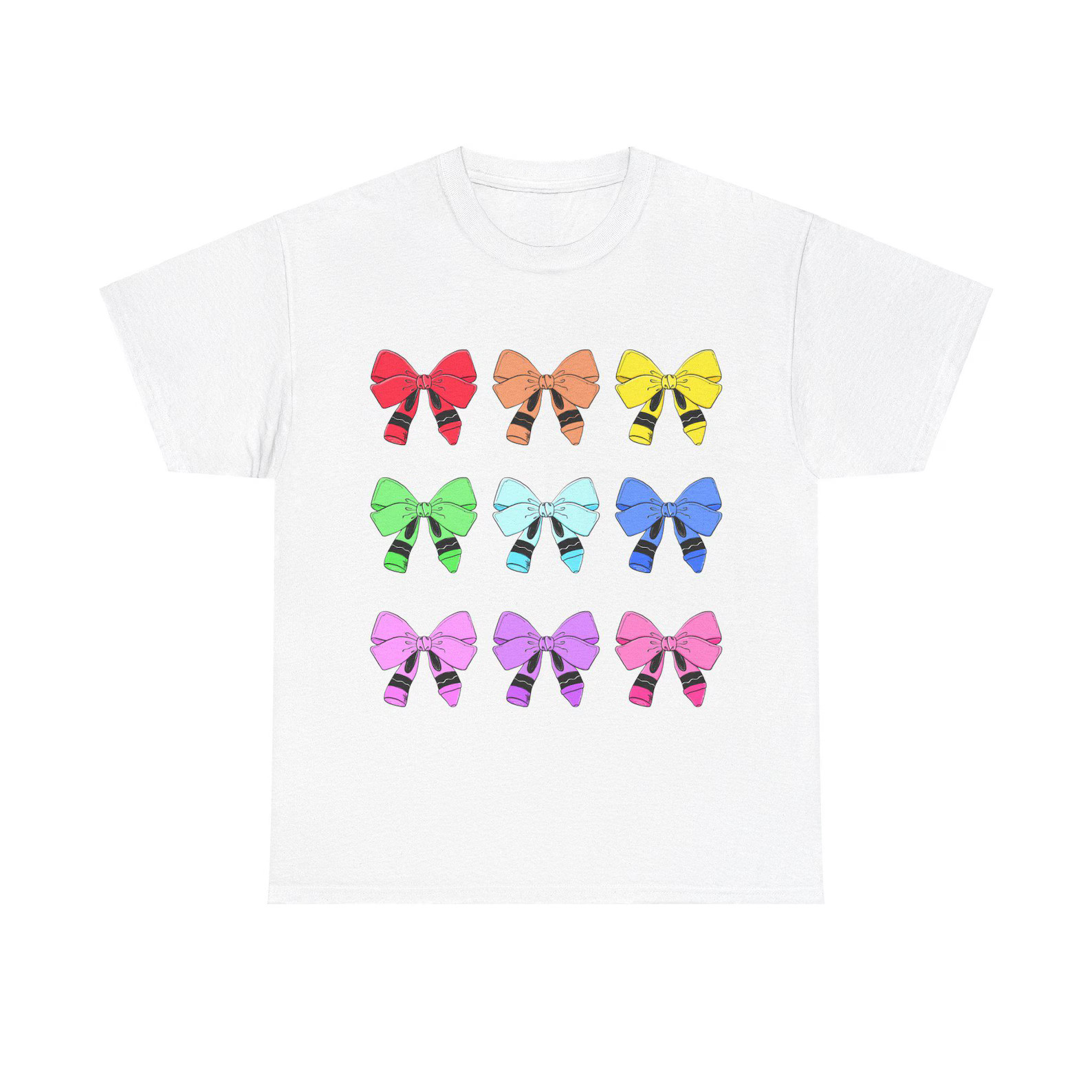 Coquette Crayon Girly Shirt Cute and Fun Women's T-shirt Trendy Graphic Tee - Etsy | Etsy (US)