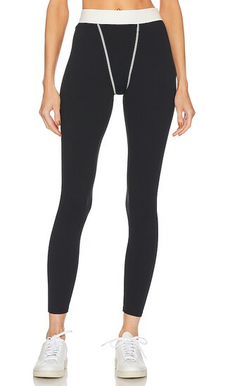 Boxer Legging in Black & Off White | Revolve Clothing (Global)