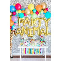 Party Animal Letter Balloons - Decor Circus Zoo Backdrop Carnival | Etsy (US)