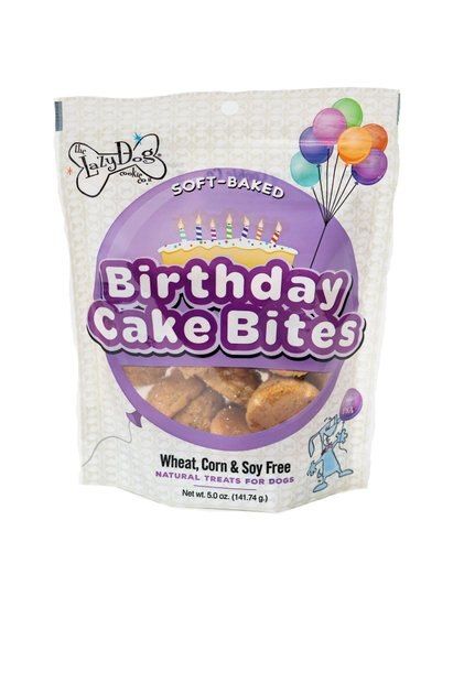 The Lazy Dog Cookie Co. Birthday Cake Bites Dog Treats, 5-oz bag | Chewy.com