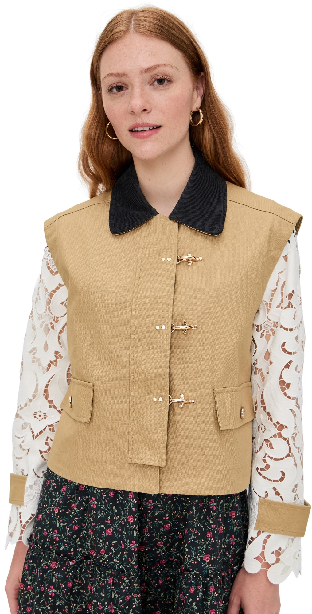 Hill House Home The Clarisse Jacket Khaki XXXS | Shopbop