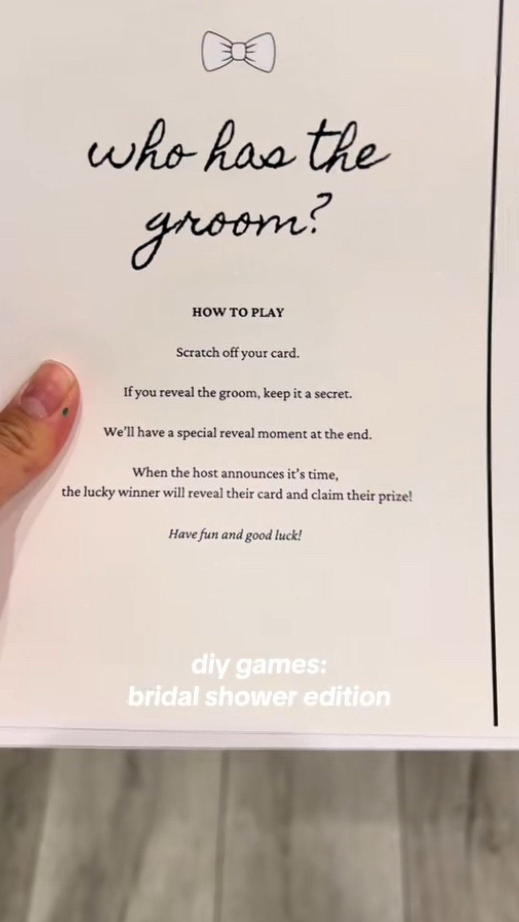 Need an easy bridal shower game? Guess the Groom was everyone’s favorite 🤍 All the DIY supplies you need are linked here!”

#LTKParties #LTKWedding