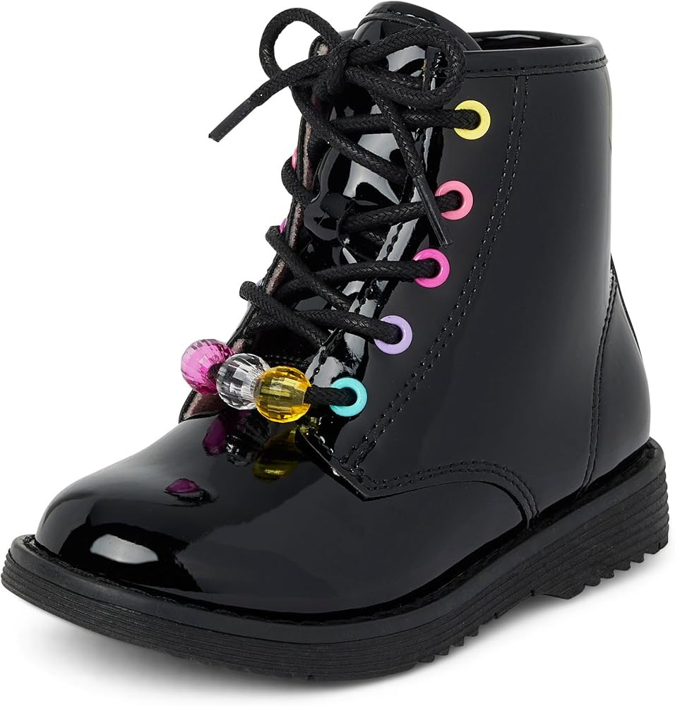 The Children's Place baby girls Lace Up Combat Boots | Amazon (US)