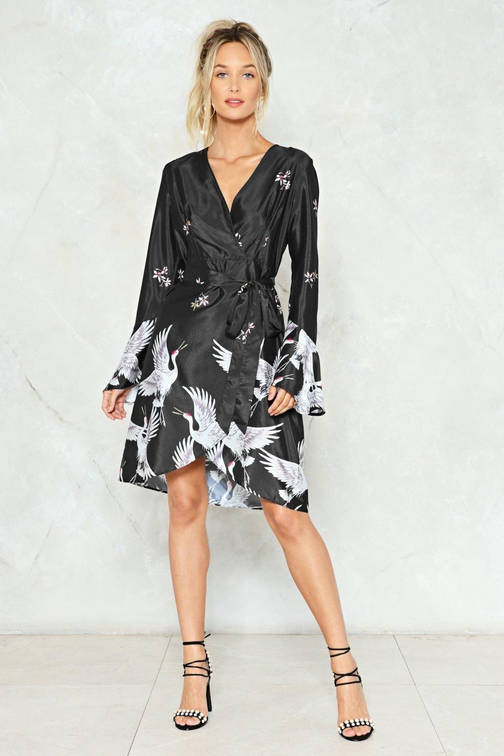 Empty Nest Wrap Dress | NastyGal (US & CA)