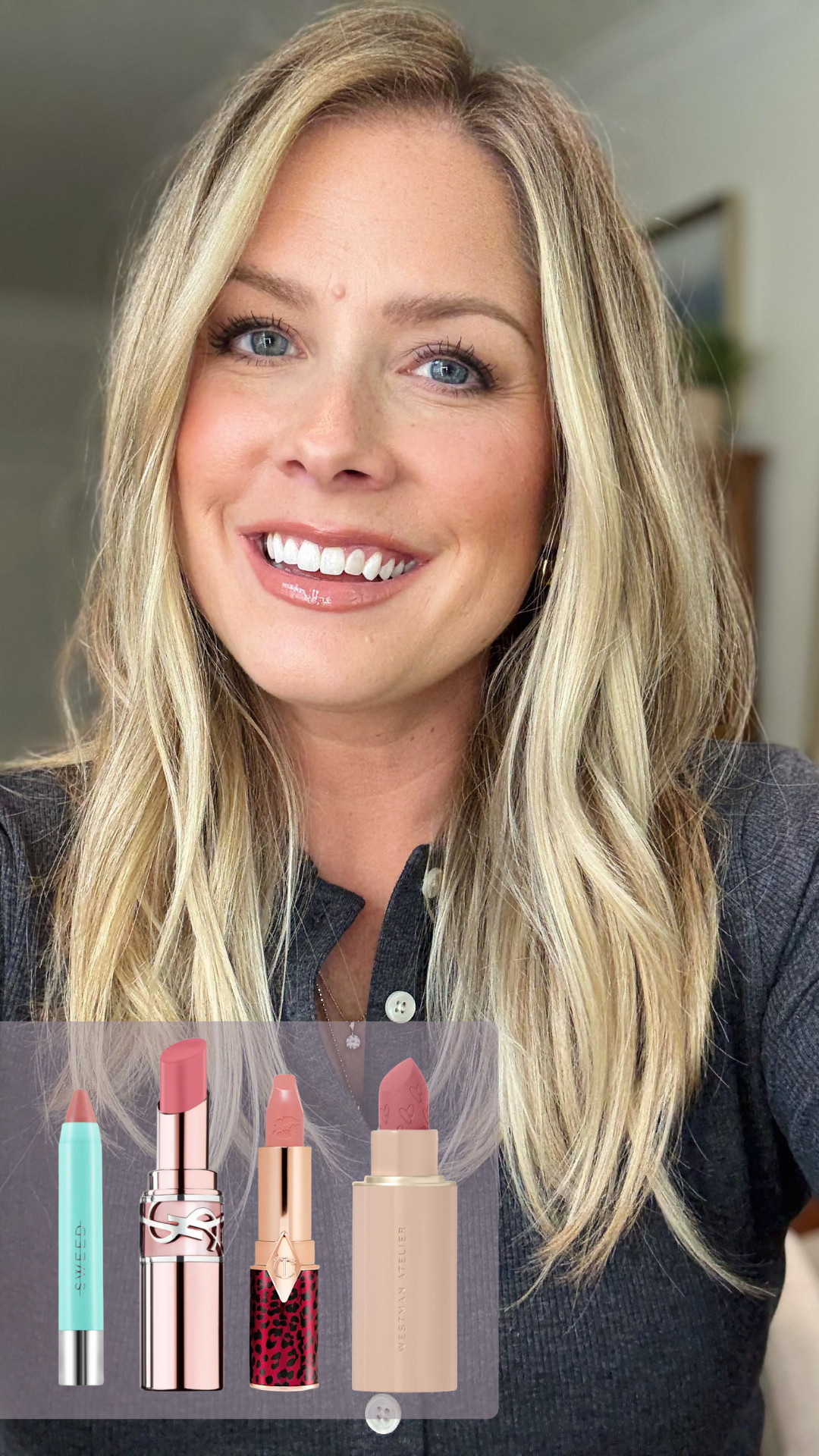 My top 4 pink lipsticks: Nude Pink by Sweed, Dancefloor Princess by Charlotte Tilbury, Petal by Westman Atelier, and YSL candy glow in 44b 

 #LTKBeauty