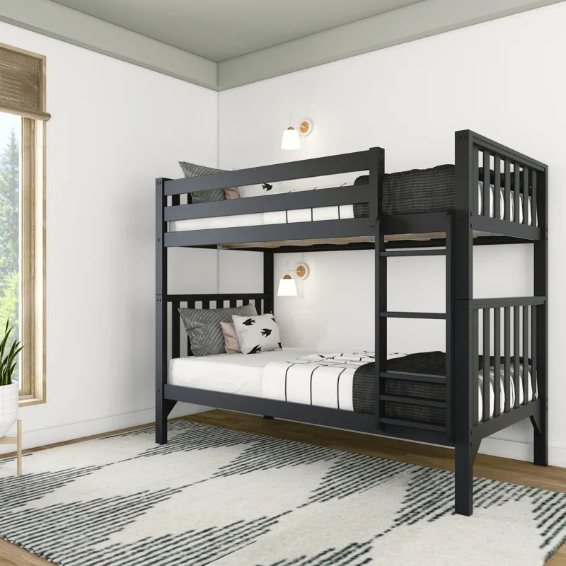 Brubaker Twin over Twin Solid Wood Standard Bunk Bed | Wayfair North America