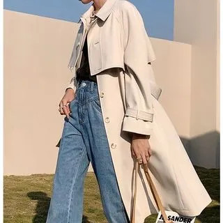 Single-Breasted Trench Coat | YesStyle Global