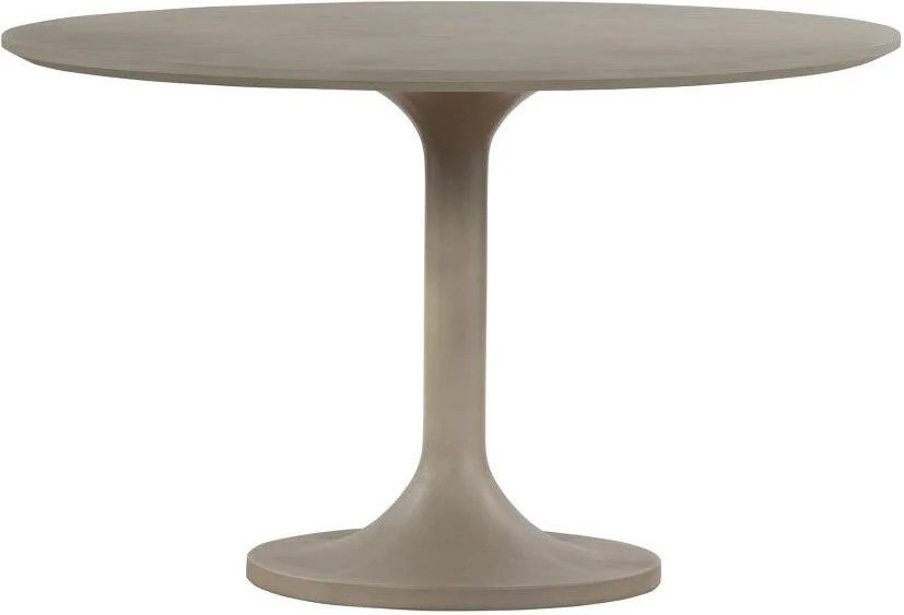 Pippa Concrete And Metal Tulip Round Dining Table | 1stopbedrooms