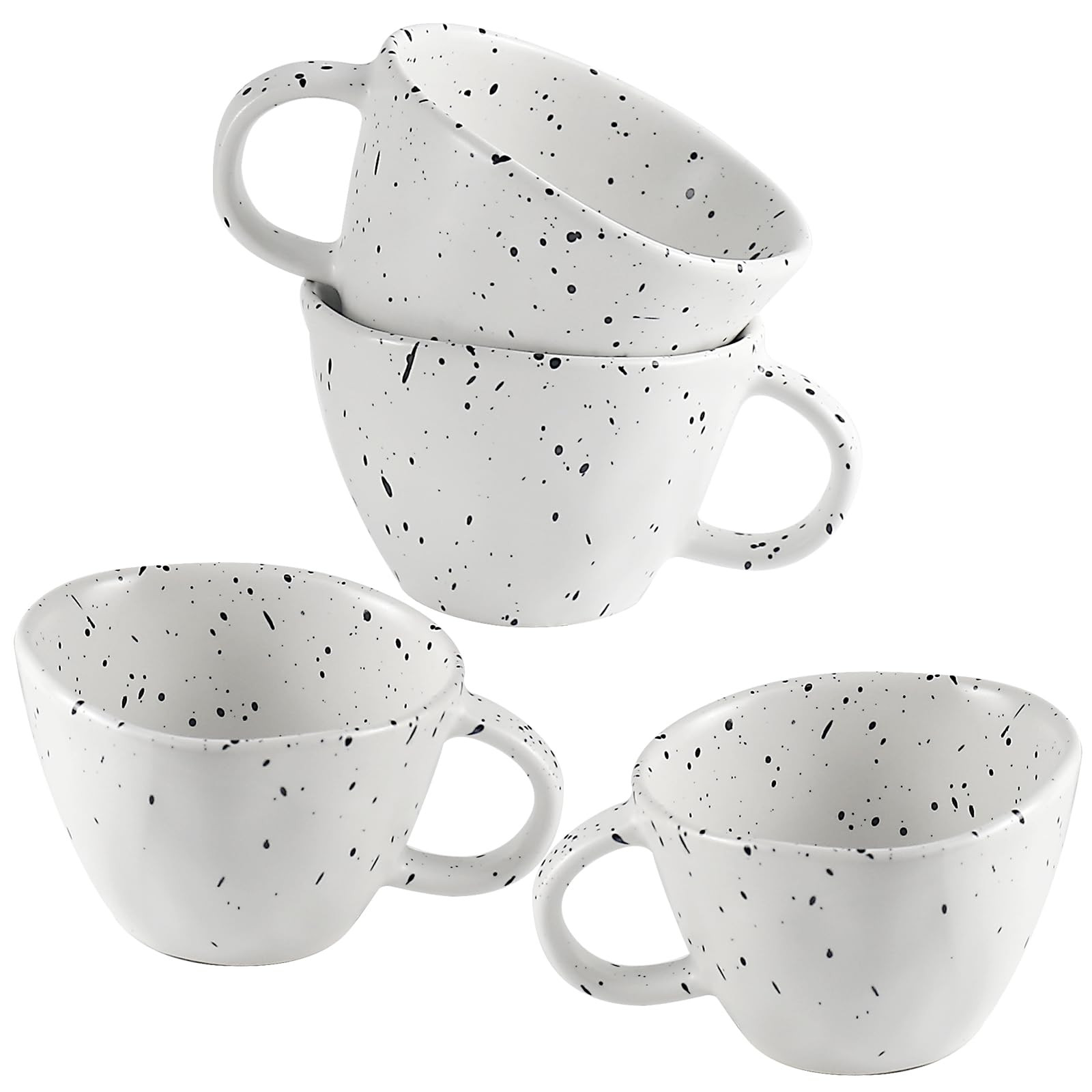 Coffee Mugs Set of 4, 13.5 oz Multicolour Ceramic Coffee Cups, Latte Mug with Large Handle for Co... | Amazon (US)
