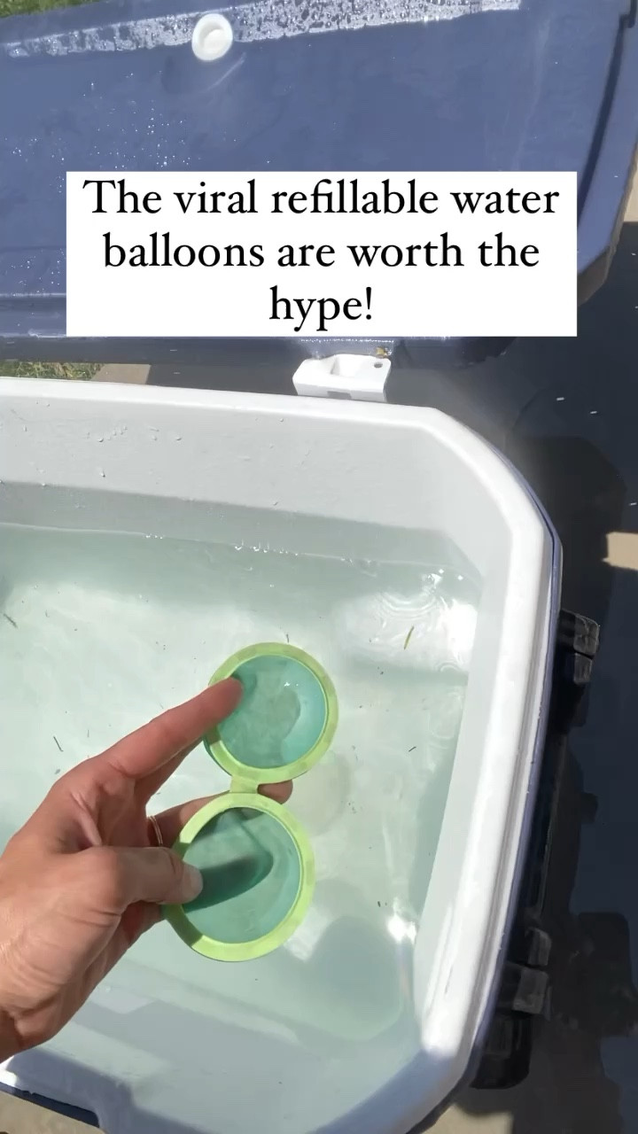 Get these refillable water balloons! They are worth the hype you see all over Insta. My kids have spent soooo much time playing with these. I love not having to pick up all the tiny balloon pieces  

#LTKfamily #LTKFind #LTKkids