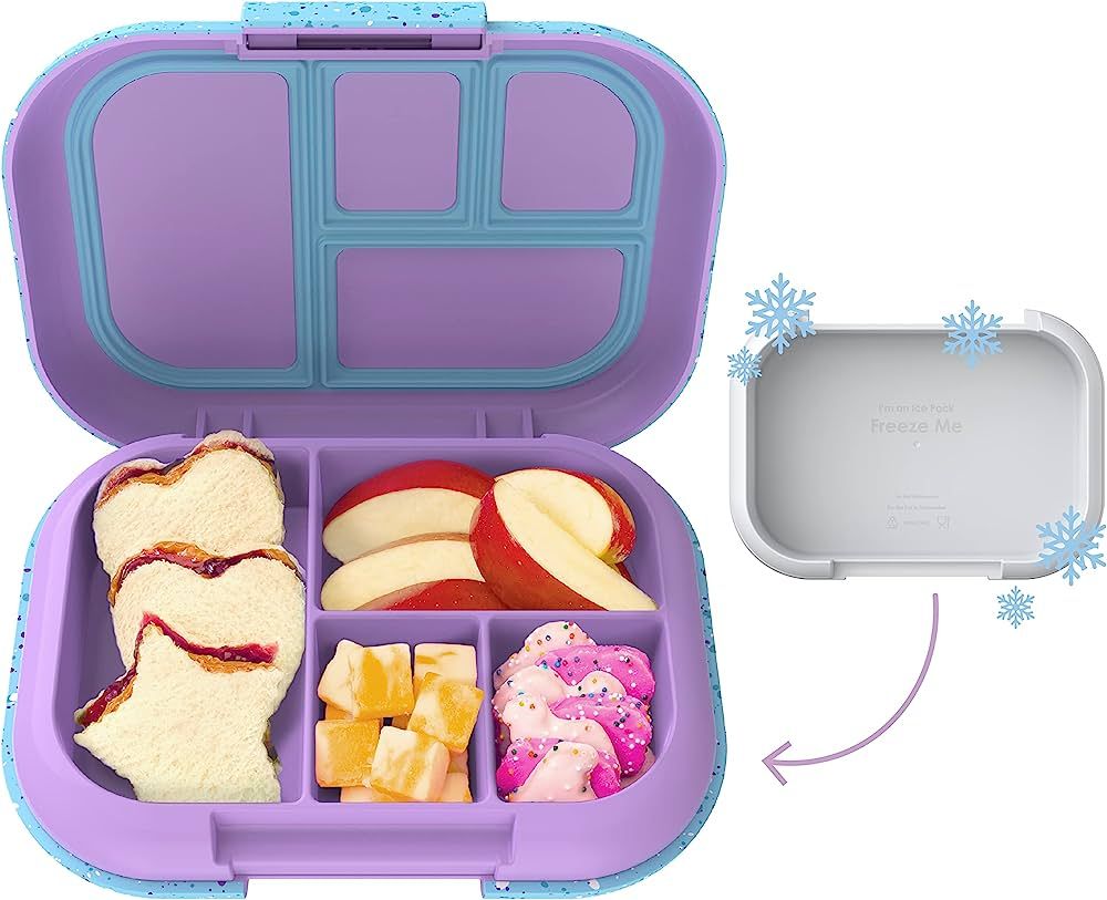 Bentgo® Kids Chill Lunch Box - Confetti Edition Designed Leak-Proof Bento Box & Removable Ice Pa... | Amazon (US)