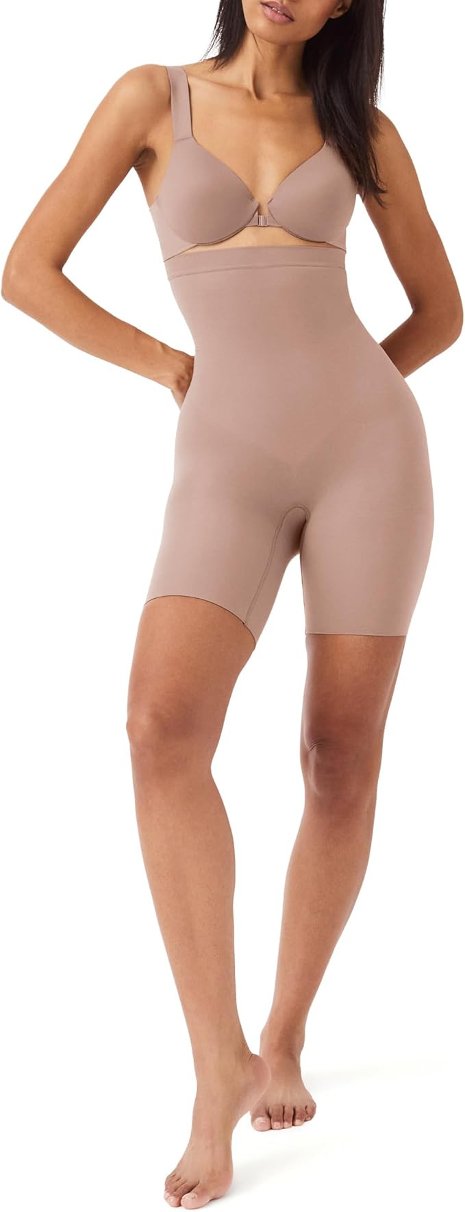 SPANX SPANXsculpt Power Series High-Waisted Mid-Thigh Short - Lightweight, All-Day Comfort - Core... | Amazon (US)