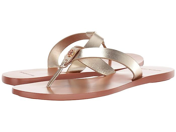 Tory Burch Manon Thong Sandal (Spark Gold) Women's Shoes | Zappos