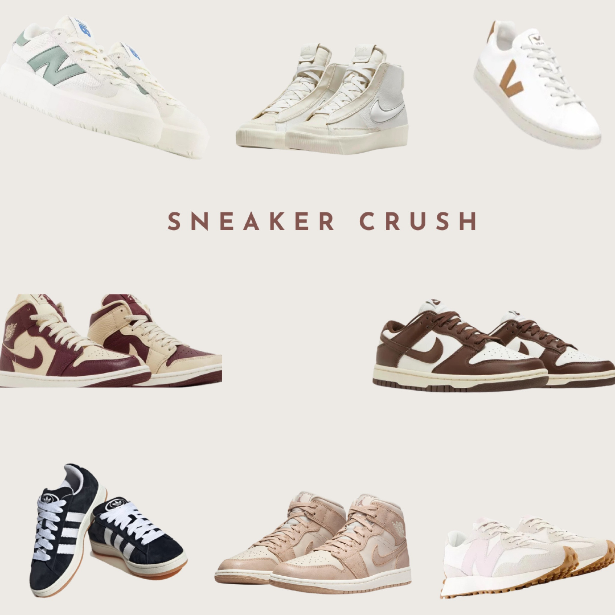 Sneaker must haves, neutral sneakers, shoe crush

#LTKHoliday #LTKshoecrush #LTKfitness