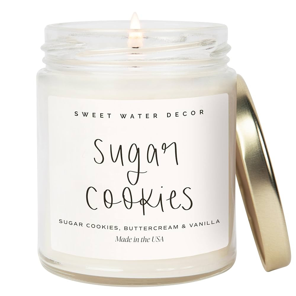 Sweet Water Decor Sugar Cookies Scented Candle - Sugar Cookies, Vanilla, and Buttercream Scented ... | Amazon (US)
