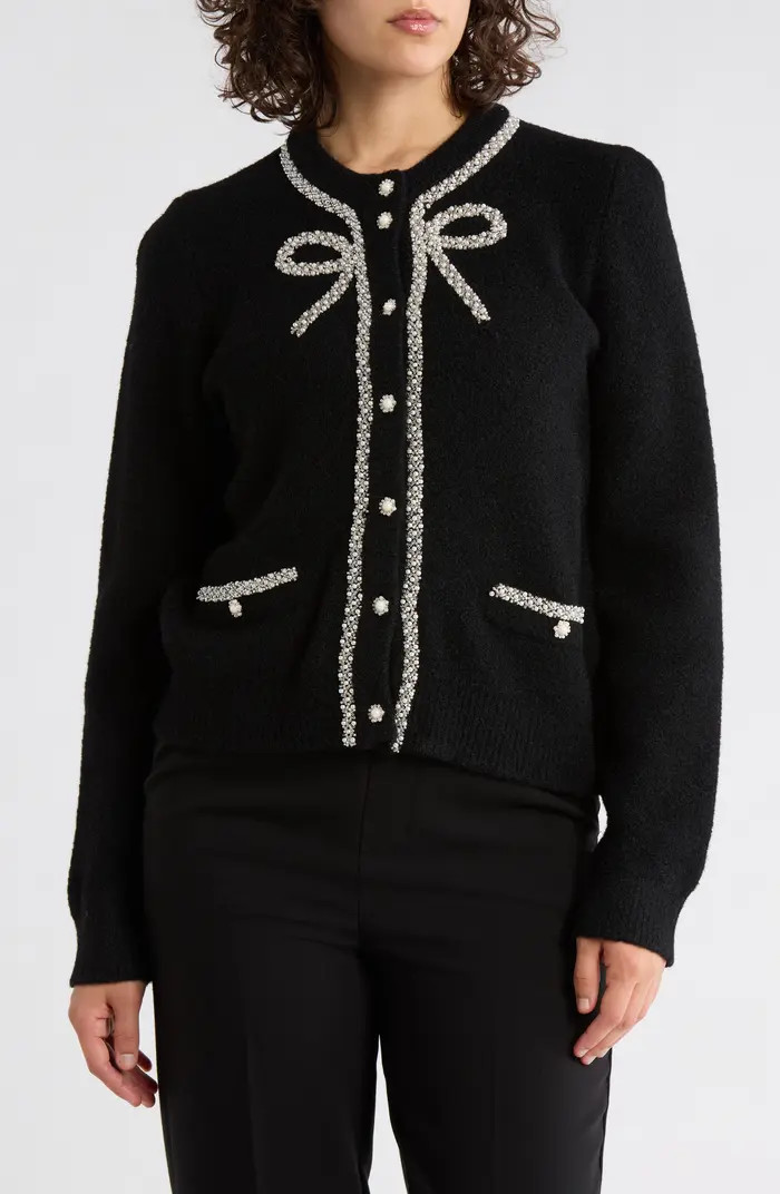 Adrianna Papell Pearl Bow Cardigan | Nordstromrack | Nordstrom Rack