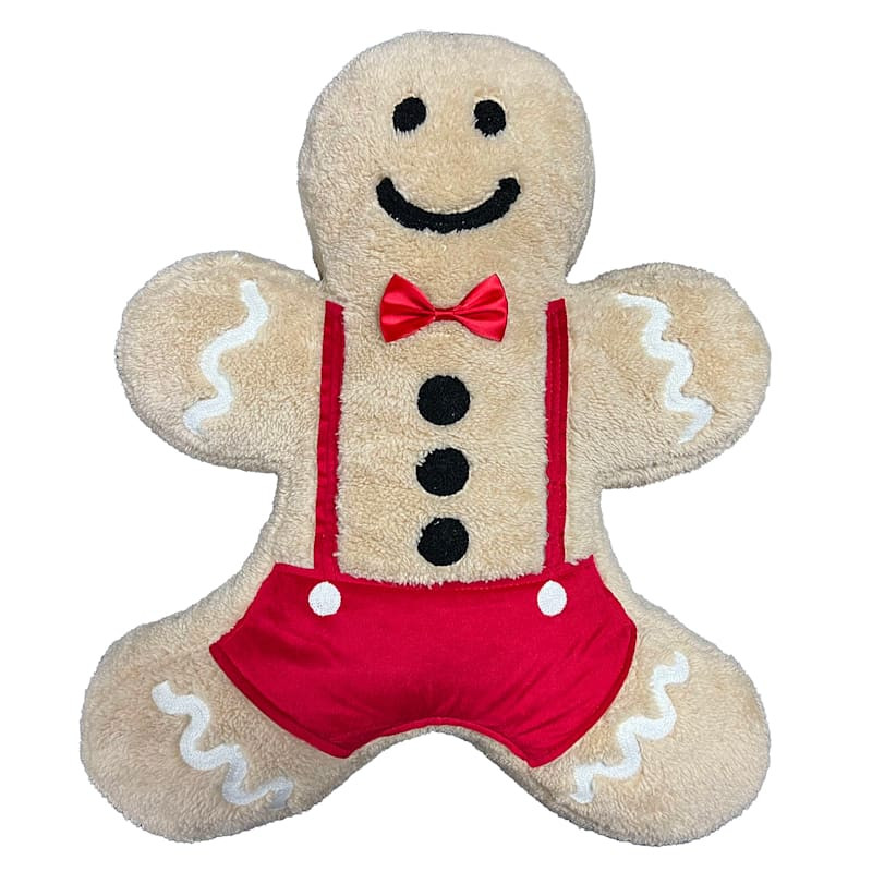 Gingerbread Man Shaped Throw Pillow, 3x18 | At Home