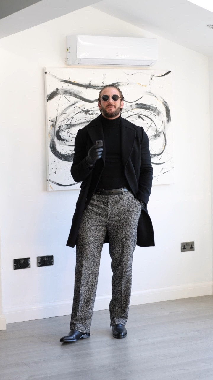 Winter outfit style 🖤 going for some darker tones with this look black was an easy colour to pair with these trousers I made this outfit in my head whilst I was buying them 🫣

But I also know that they will work very well with other colour combinations so I’m excited to put together some more looks with these ✅

I will be getting them tailored to fix the leg length as they gather slightly at the bottom but it looked ok for this fit 🫶



#mensfashion #menstyle #menstyleguide #menstylefashion #mensfashionpost #mensfashionstyle #mensoutfit #mensoutfits #mensoutfits #mensfashionwear

#LTKSeasonal #LTKMens