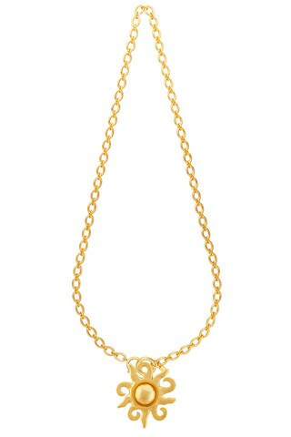 VALERE Soleil Belt in Gold - Metallic Gold. Size all. | FWRD 
