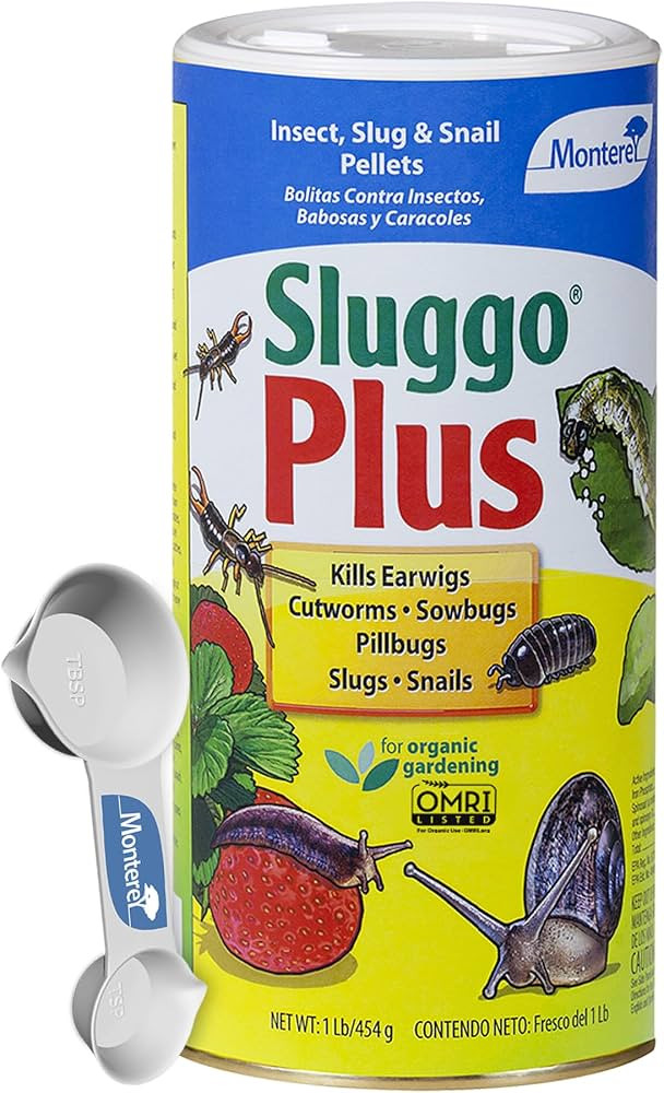 Monterey Sluggo Plus Bundled with Measuring Spoon - Snail & Slug Killer, Plus Controls Other Inse... | Amazon (US)
