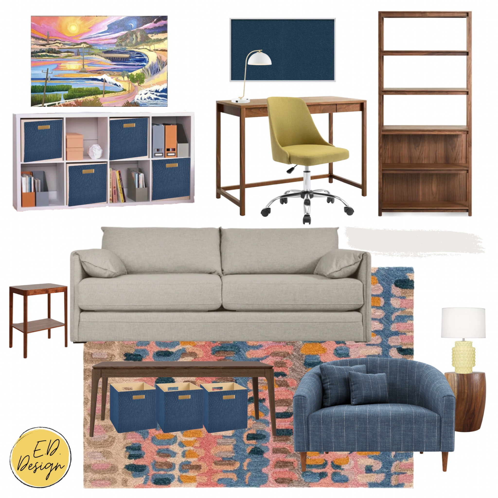 This kids playroom will easily transition to a teen hang out as they kiddos grow. I love that we did some pink and blue so it feels gender neutral but still so fun and playful 

#LTKhome #LTKkids