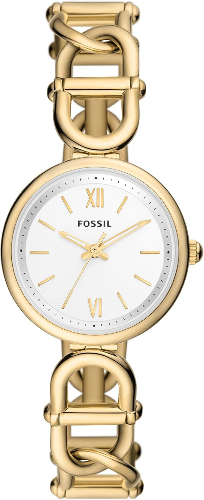 Fossil Women's Carlie Quartz Stainless Steel Three-Hand Watch | Amazon (US)