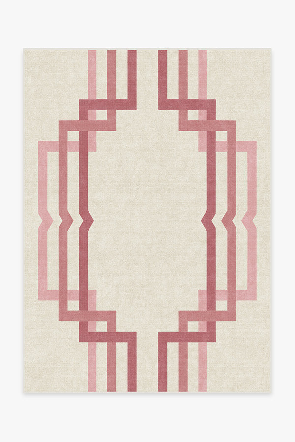 Barbie™ Dreamworld Ivory & Pink Premium Rug | Ruggable