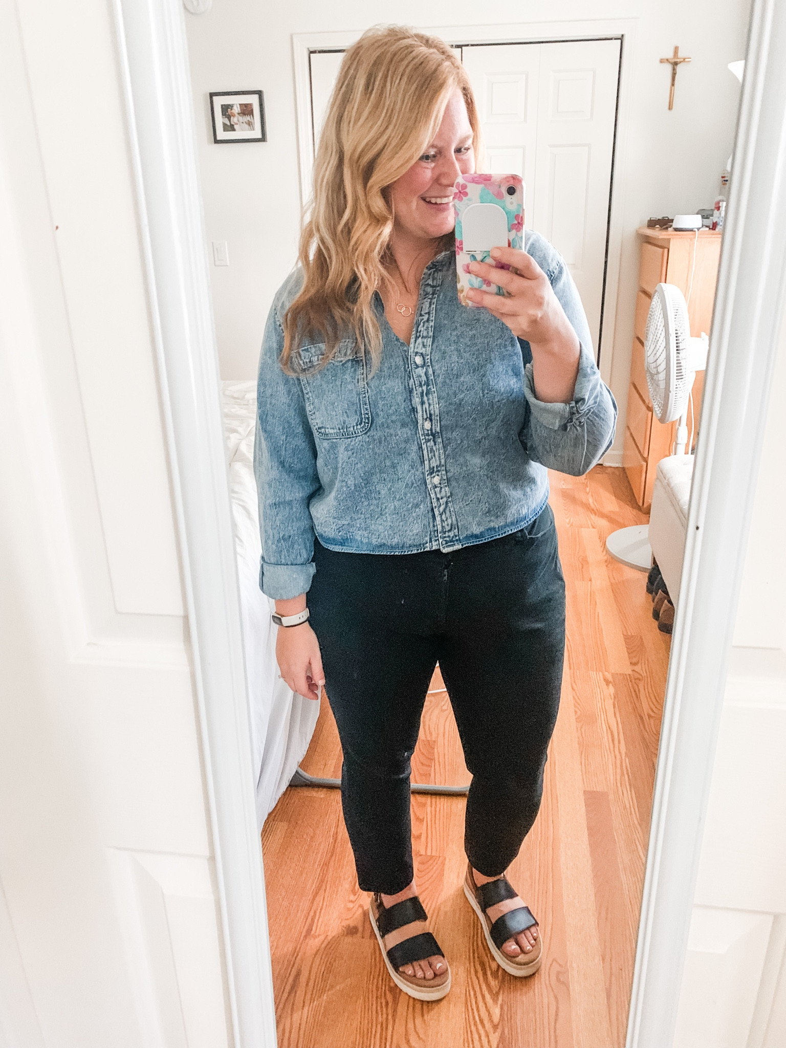 Todays teacher outfit! Cropped denim & Old Navy pixie pants 

#LTKworkwear #LTKmidsize #LTKshoecrush