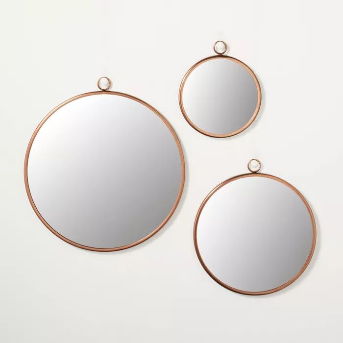 3pc Circle Wall Mirror Set Copper Finish - Hearth & Hand™ with Magnolia | Target