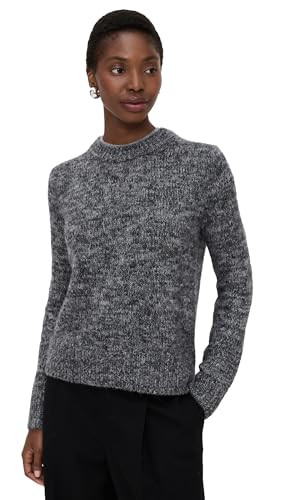 Vince Women's Marled Crew Neck, Medium H Grey Combo, Small | Amazon (US)
