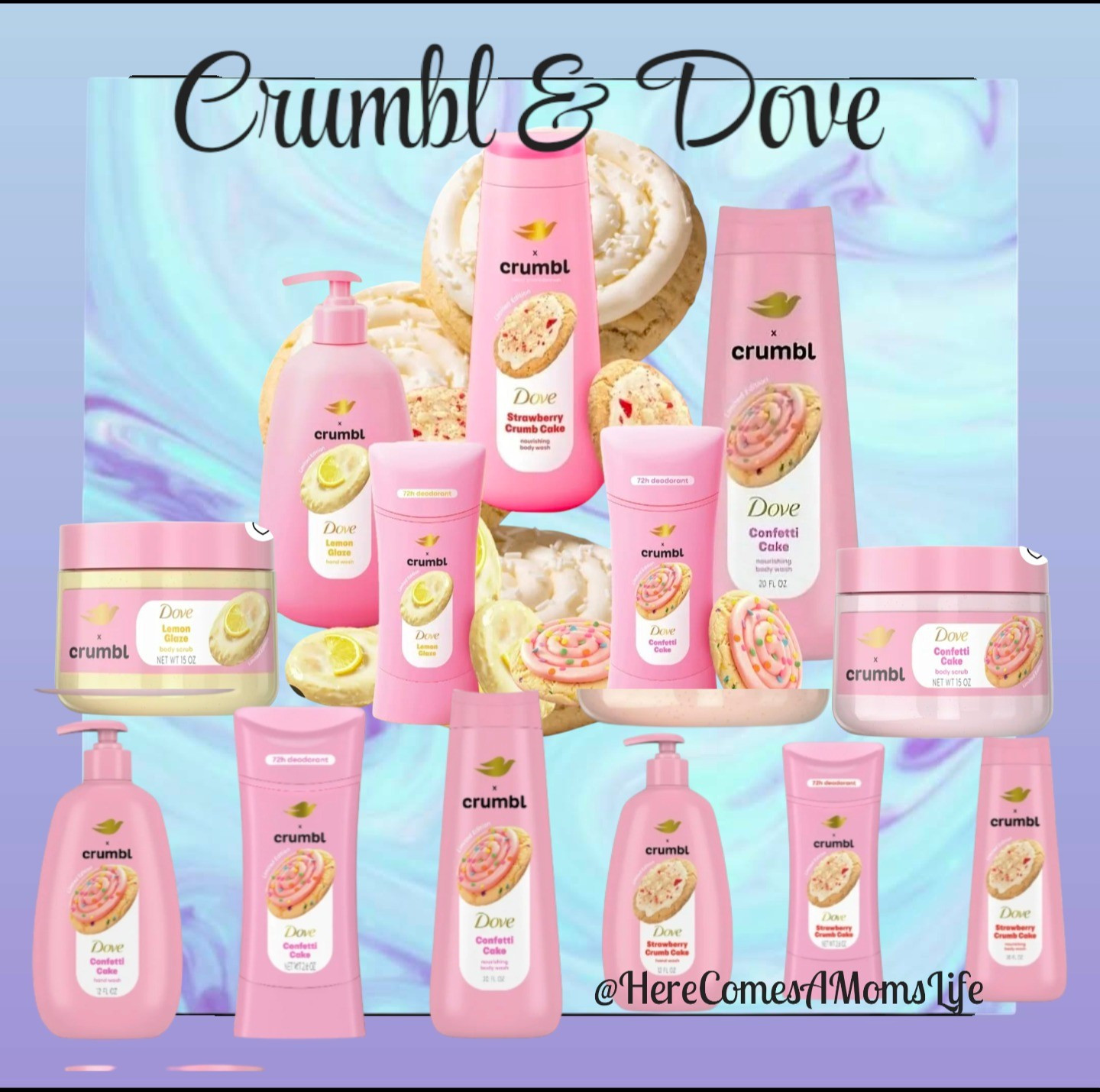 Limited edition crumb & dove skincare line.  the packaging cute in pink but the smells are amazing too. Not only that they leave ur skin smooth and soft. Moisturizing Body scrubs and wash, hand soap, deoderant and more. Get them while supplies last

#LTKGiftGuide #LTKBeauty #LTKSaleAlert