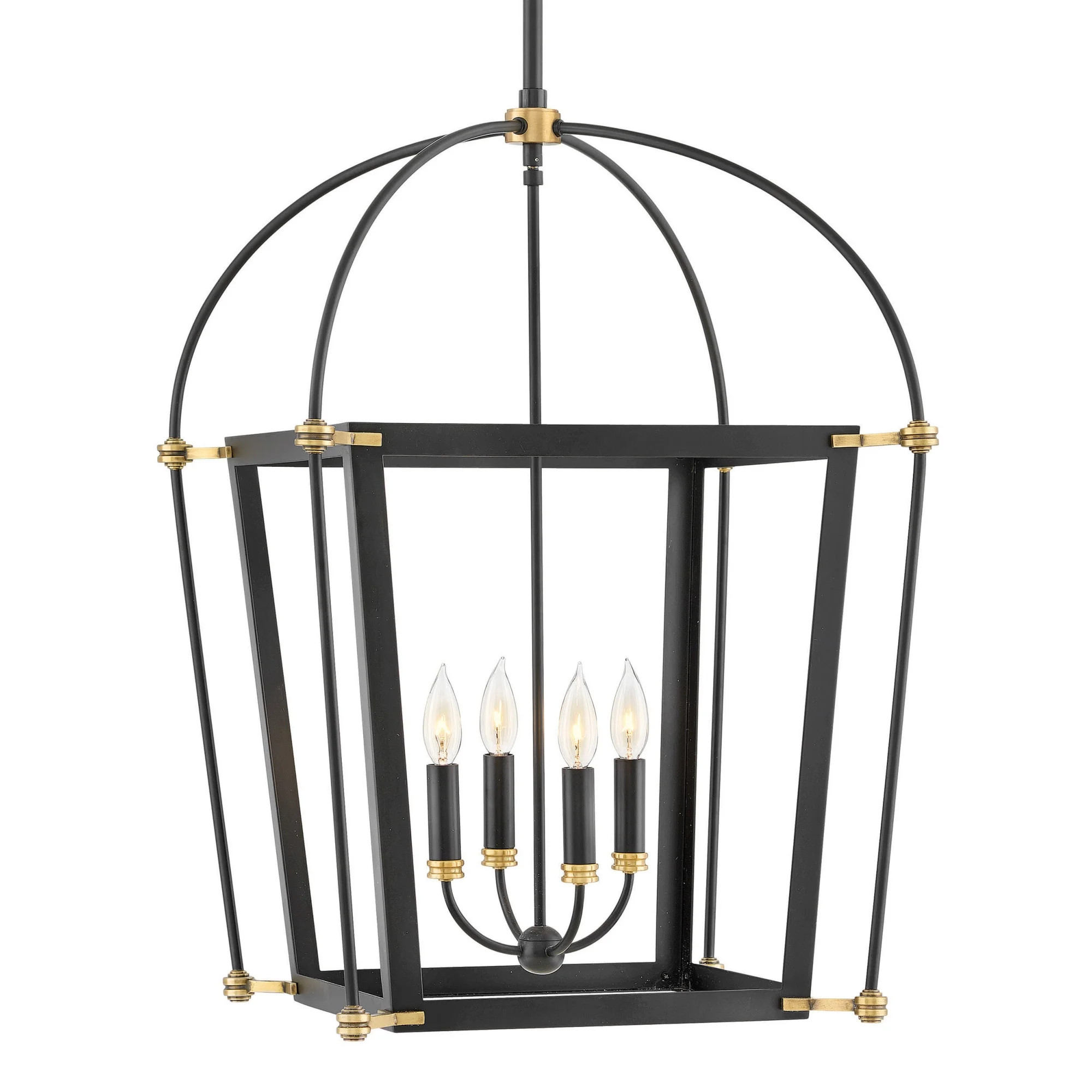 Hinkley Lighting 4055 Selby 4 Light 20" Wide Taper Candle Chandelier - Black | Walmart (US)