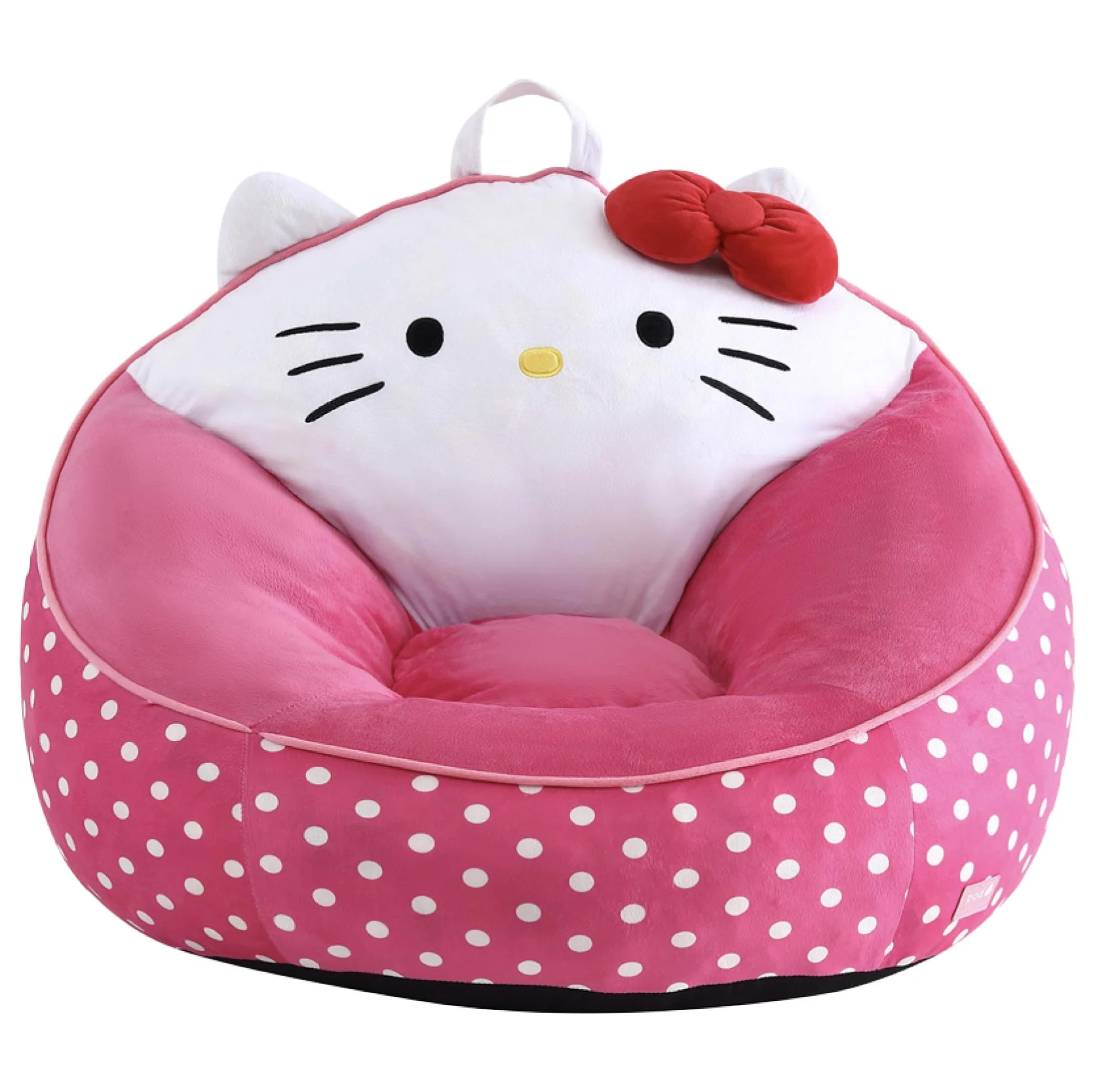 Hello Kitty Kids' Compressed Foam Bean Bag Chair, Pink | Walmart (US)