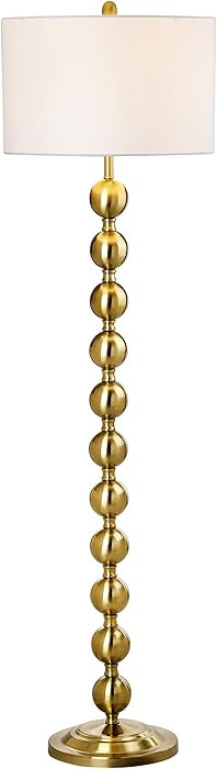 SAFAVIEH Lighting Collection Reflections Modern Farmhouse Stacked Ball Brass 59-inch Living Room ... | Amazon (US)
