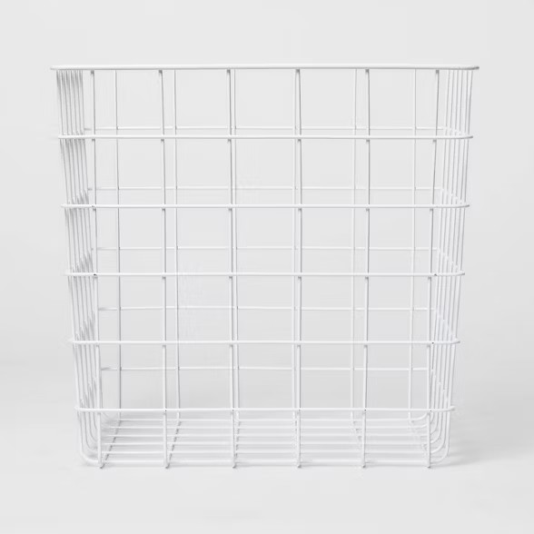Decorative Baskets Steel White Square - Room Essentials™ | Target