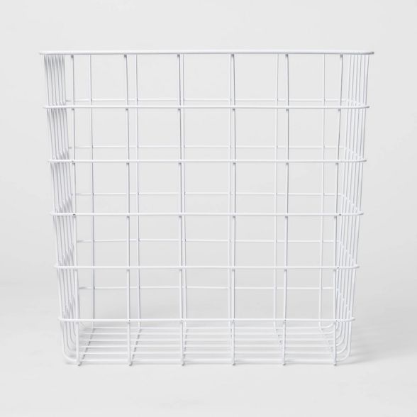 Decorative Baskets Steel White Square - Room Essentials™ | Target