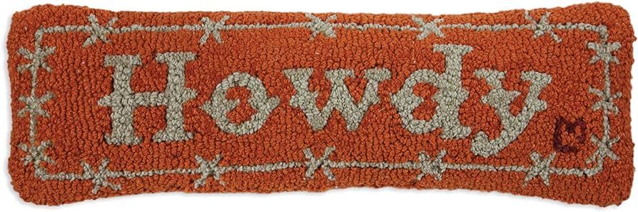 Chandler 4 Corners Artist-Designed Howdy Cowboy Hand-Hooked Wool Decorative Throw Pillow (8” x ... | Amazon (US)