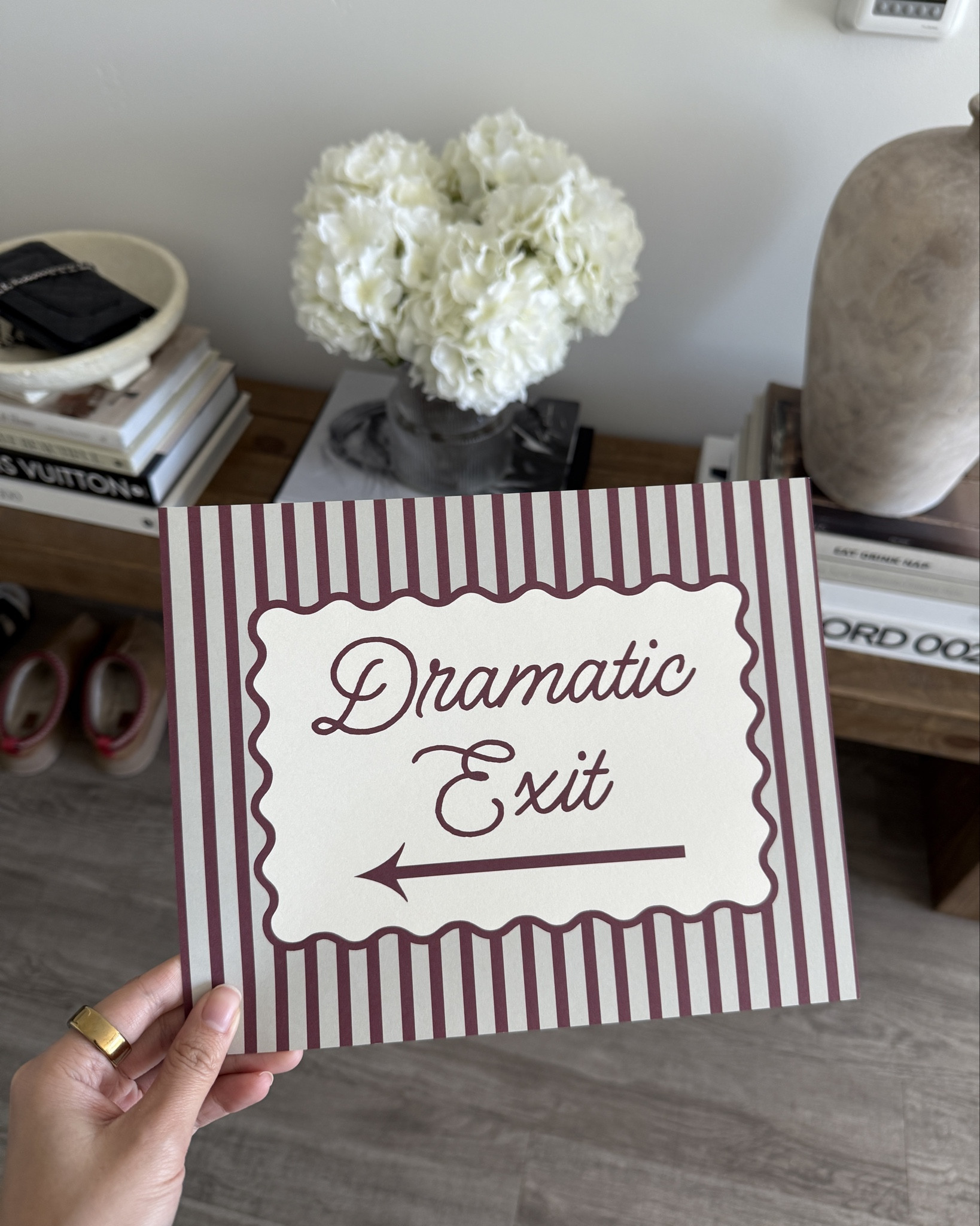 Dramatic exit print from Etsy! 

#LTKHome