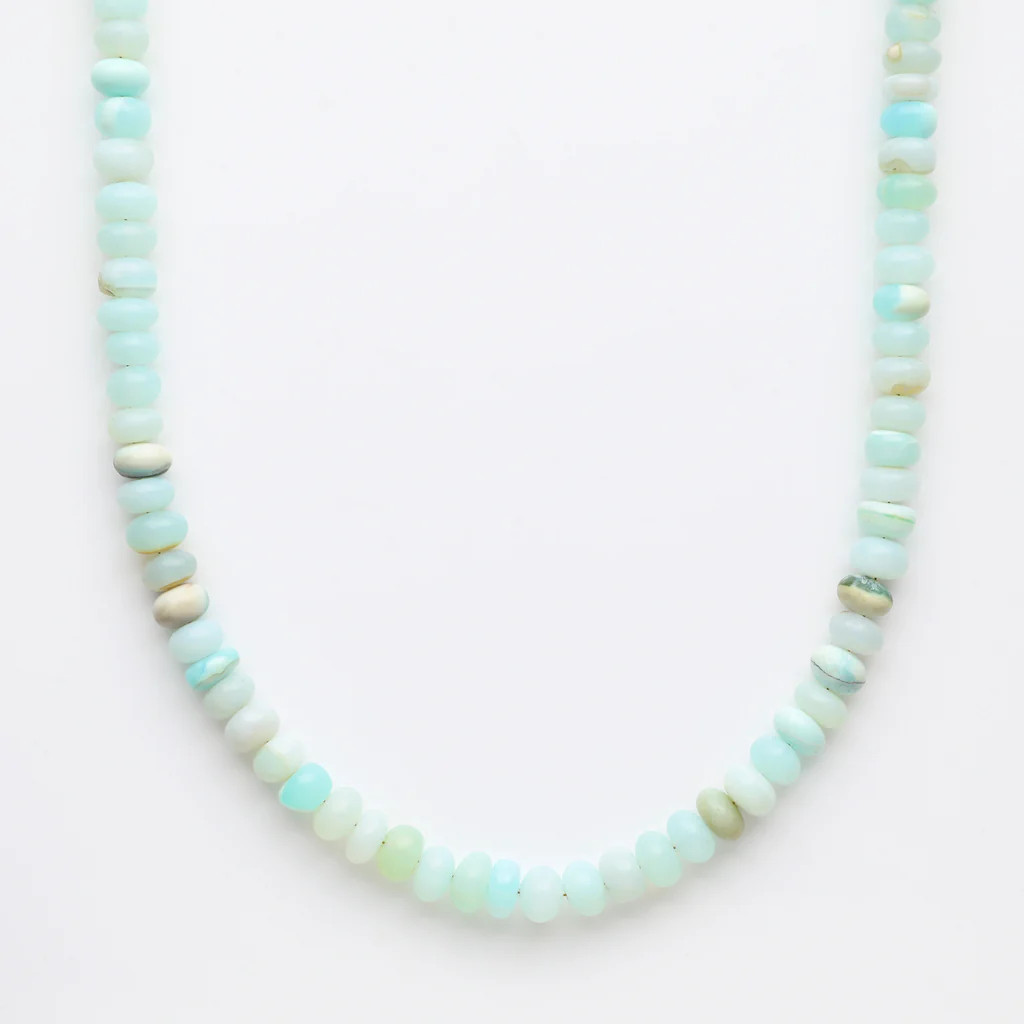 Blue Opal Beaded Necklace | Carrie Elizabeth